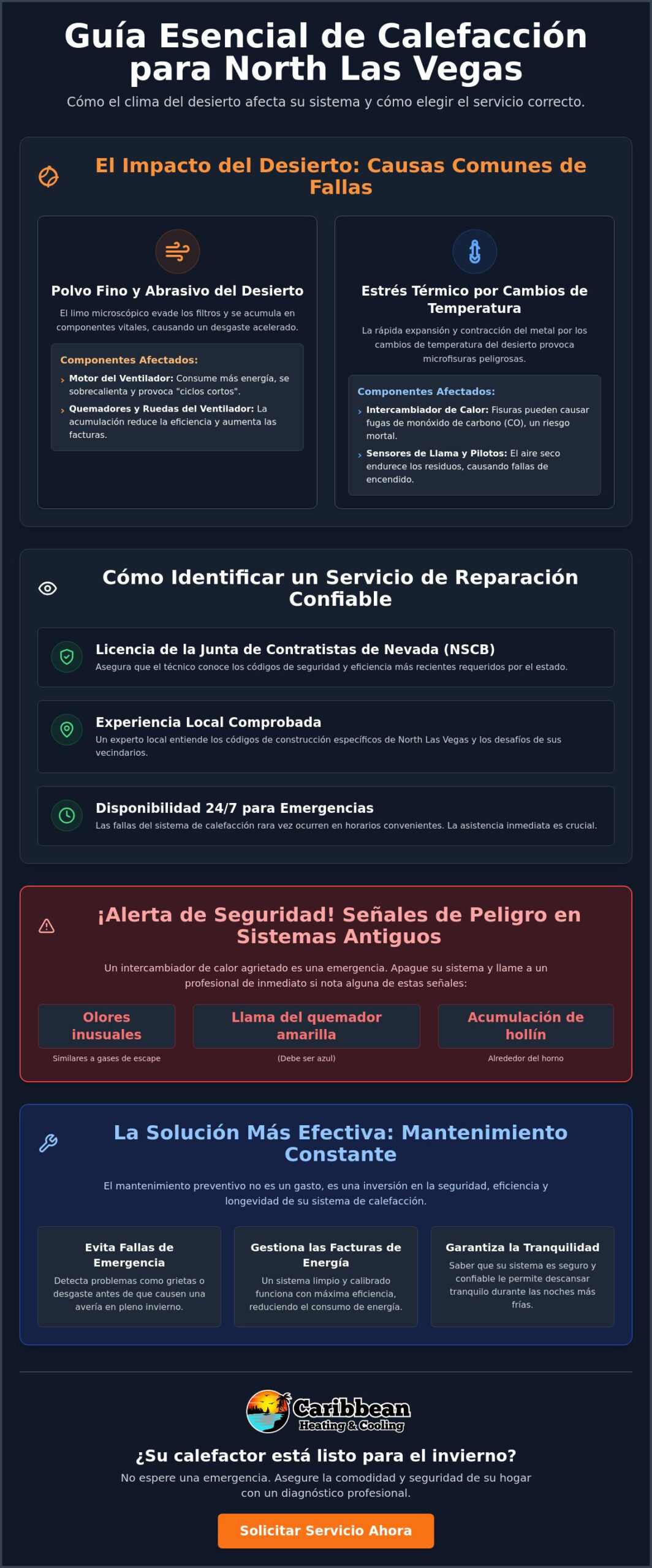 Reparación Confiable de Hornos en North Las Vegas: Restaurando la Calidez de su Hogar en 2026