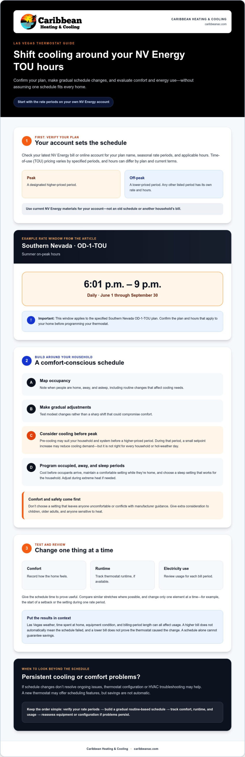 How to Optimize Your Thermostat for NV Energy Time-of-Use Rates
